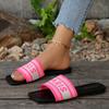 Women Slippers Classic Simplicity Sandals New 2025 Slippers Cloth Cover Letter Outdoor Casual Flat Shoes Slides Women