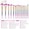Docolor 16PCS Professional Makeup Brush Set Beauty Foundation Powder Blush Eyeshadow Blending Eyelash Concealer Fan Make Up Kits