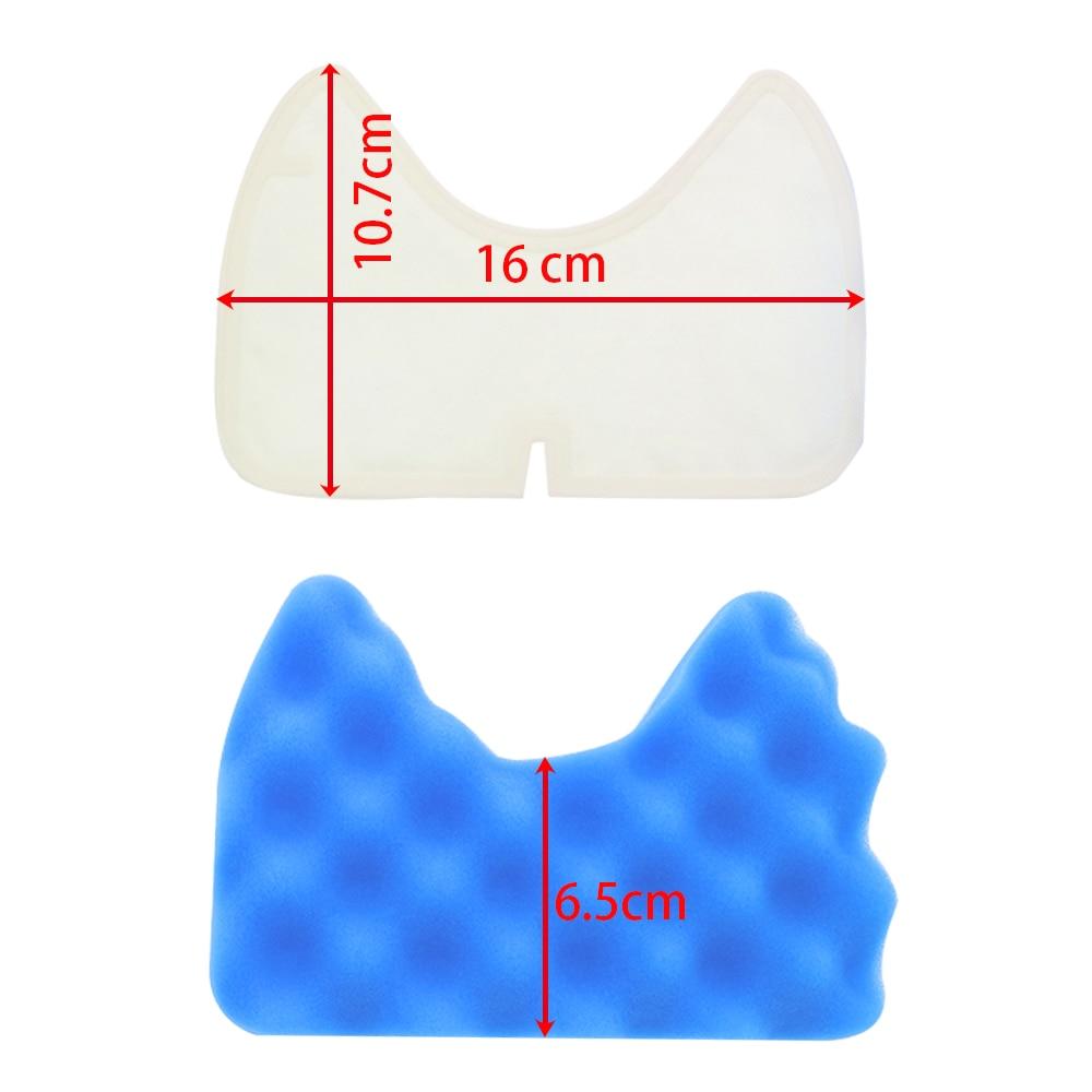 2 комплекта губчатых и квадратных фильтров для Samsung DJ97-00492A SC6520 SC6530/40/50/60/70/80/902, комплект запасных частей для пылесоса