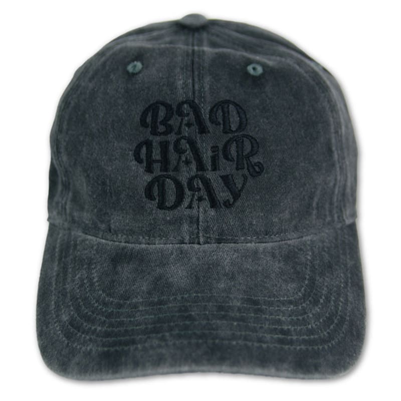 DAMISH BAD HAIR DAY BALL-CAP_CHARCOAL
