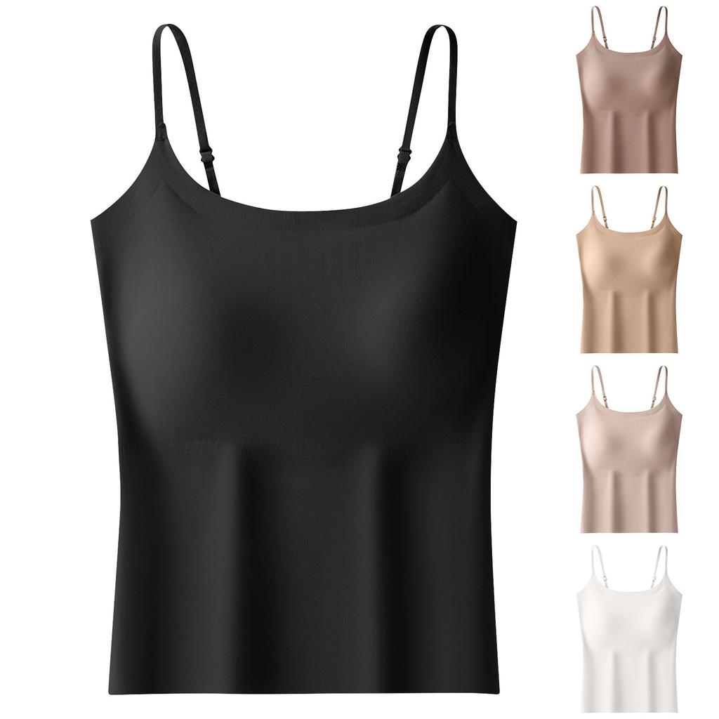 Женская однотонная рубашка с чашкой для йоги, спортивное нижнее белье, жилет