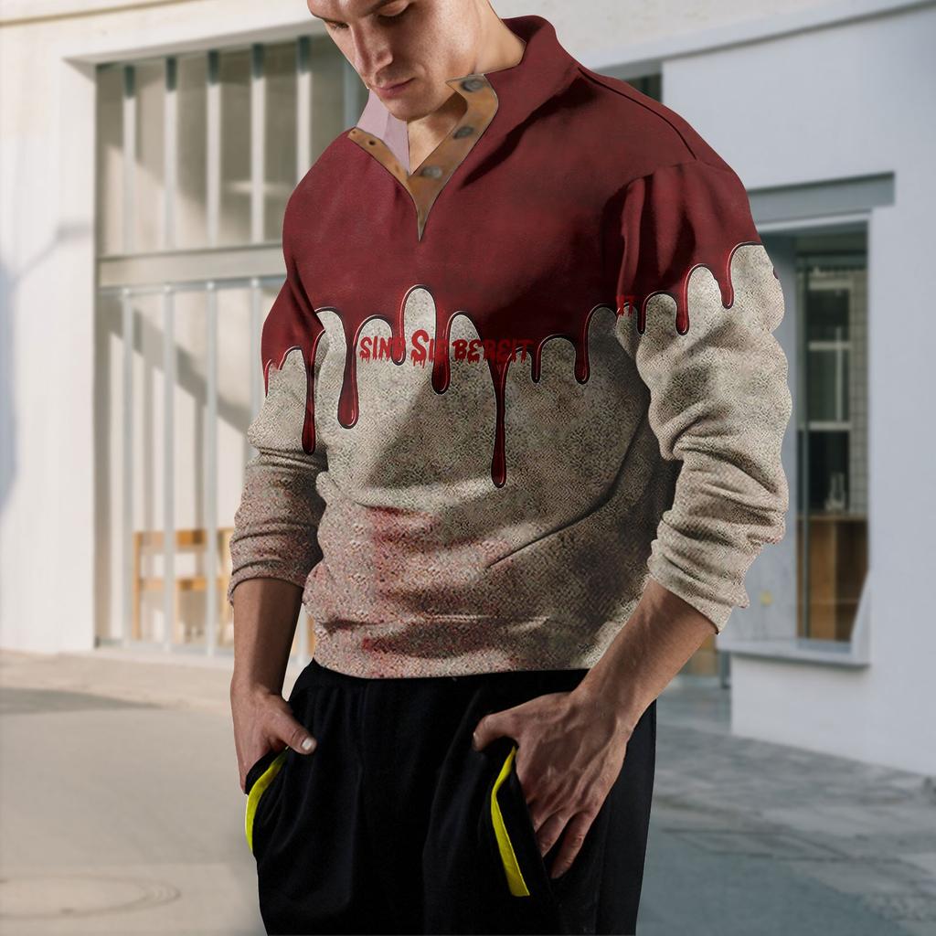 Весенне-осенняя мужская толстовка с воротником-стойкой на открытом воздухе, повседневные свитера, топы