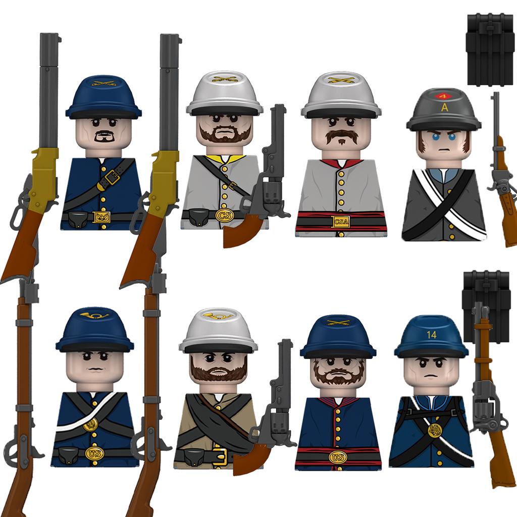 US Airborne 101ST Soldier Figures Building Blocks Officer Army Warrior Infantry Military Accessories Gun Weapons Brick Toys GR03