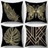 Домашний Декор Золотой Узорчатый Декоративный Цифровой Принт Наволочки Узорчатая Наволочка для Подушки Подходит для Дивана Спальни Автомобиля Наволочка