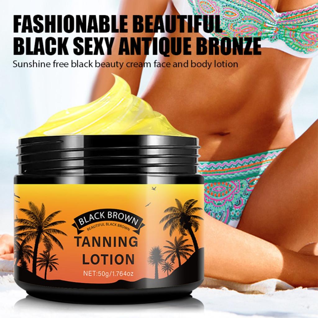 Интенсивный гель для загара, натуральный ускоритель загара, паста, гель, кремы для загара для соляриев и на открытом воздухе, 50 мл