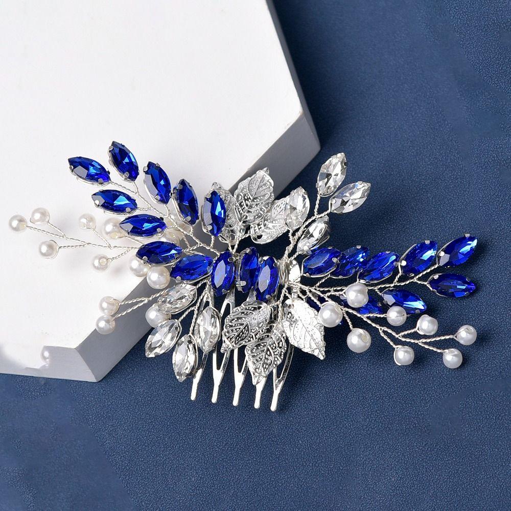 Ornaments Hair Jewelry Crystal Hair Combs Bridal Clips Flower Leaf Headbands Rhinestone Hair Comb