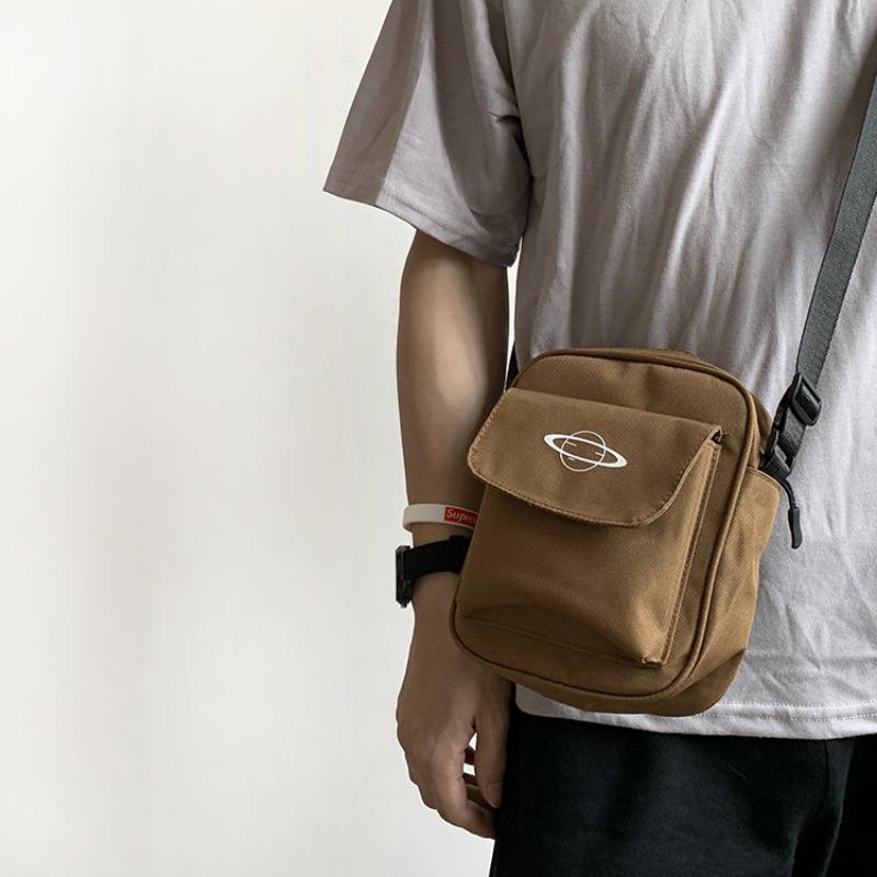 Маленькая, Простая, Универсальная, Свежевыглядящая Тканевая Сумка, Сумка через плечо, Сумка кросс-боди