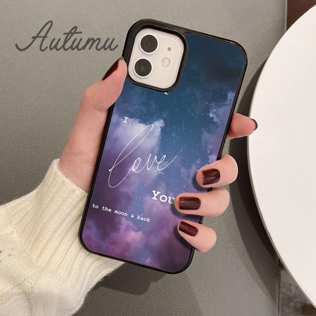 Чехол для телефона «Я люблю тебя до Луны и обратно» для iPhone 11 12 13 14 Pro Max mini XR XS SE 2020 7 8 Plus Galaxy S21 S22