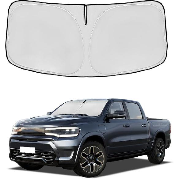 Windshield Sun Shade For Mazda 3 2014-2018 Double Layer 240T Front Window Shade Fit Mazda 3 Sun Visor Foldable Shade Blocks UV Rays Summer Must Have