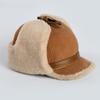 High Quality  Winter Leather Hat Men Fur  Warm Thick Earflaps Bomber Hats Men's Baseball Cap Russian Hat