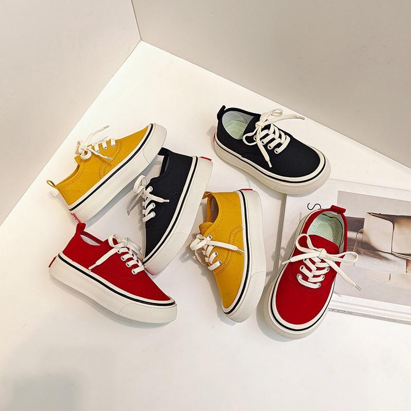 Kids' Canvas Skate Shoes - Breathable, Soft Sole, Non-Slip, Unisex Casual Footwear for Students