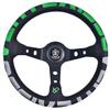 Универсальный спортивный руль Vertex для автомобиля 320 мм Кожаная вышивка Вышивка Дрифт Модифицированные автозапчасти Гоночный руль