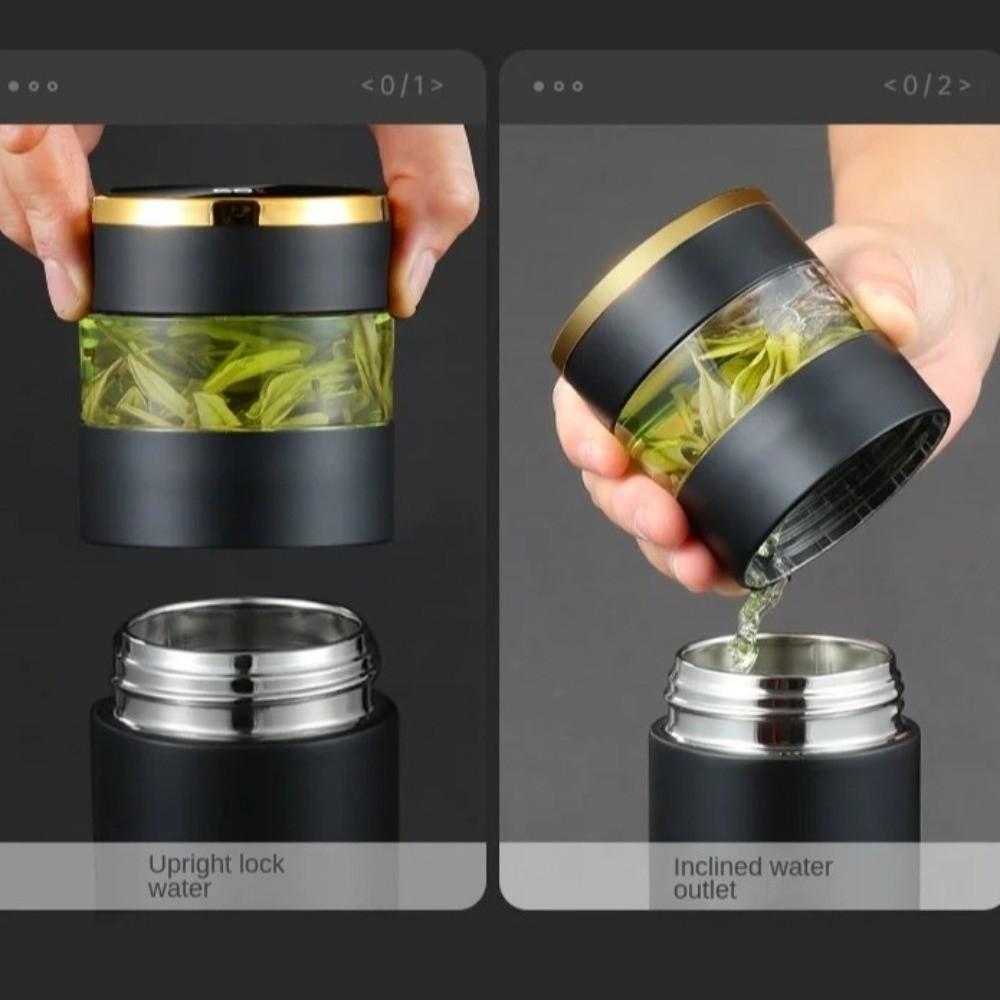 450ML Vacuum Mug Stainless Steel Tea Infuser Bottle New Thermal Car Coffee Cup