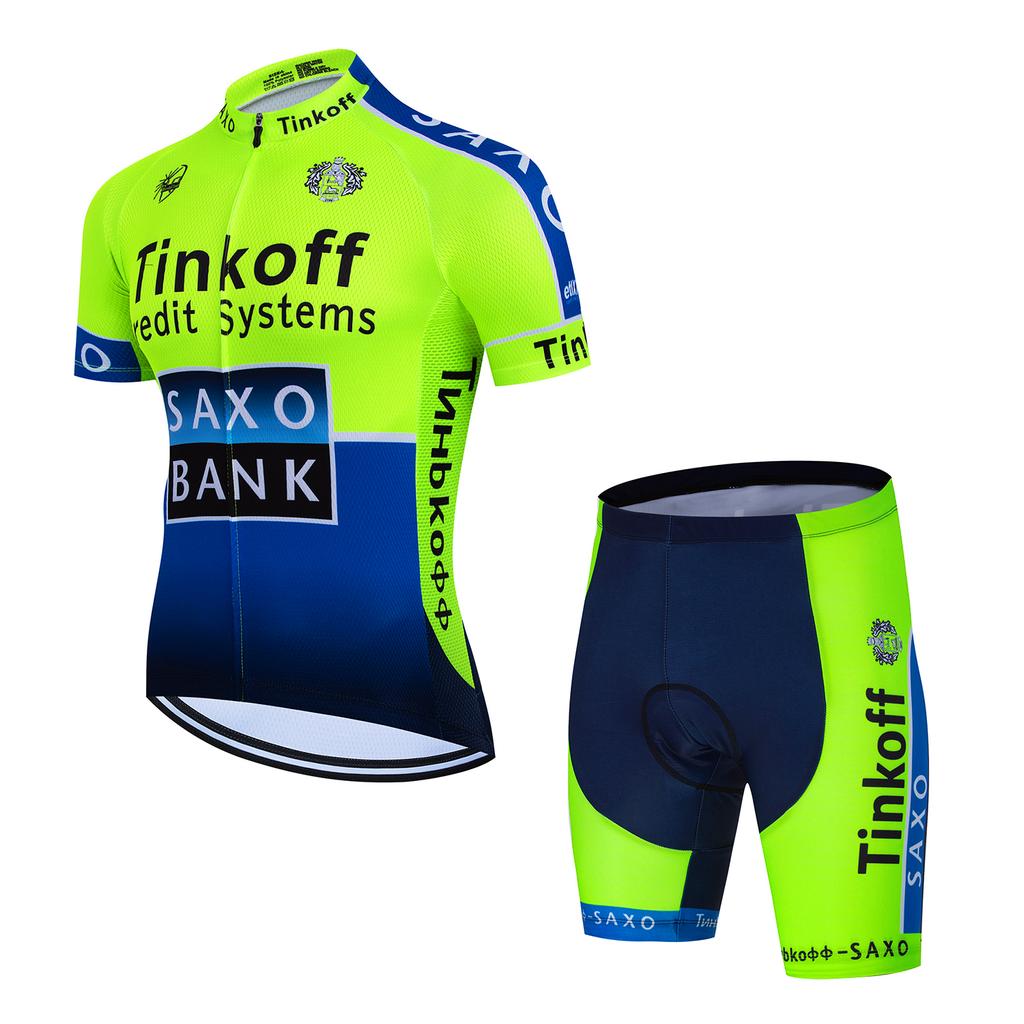 2026Tinkoff saxo bank Велосипедный костюм Дышащая велофутболка Летняя велоодежда Одежда для катания на горном велосипеде Триатлон