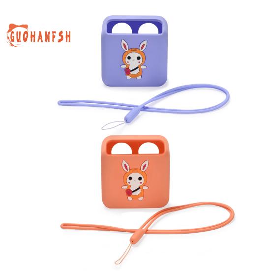 Защитный чехол для плеера, противоударный мини-детский силиконовый чехол для аудиоплеера с ремешком для защиты от потери для Yoto - защитный аксессуар