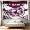 Manly Warringah Sea Eagles Print Tapestry - Portable Wall Decor Cloth, for Home, Dorm, Travel, Bedroom, Living Room - Ideal Birthday Housewarming Gift