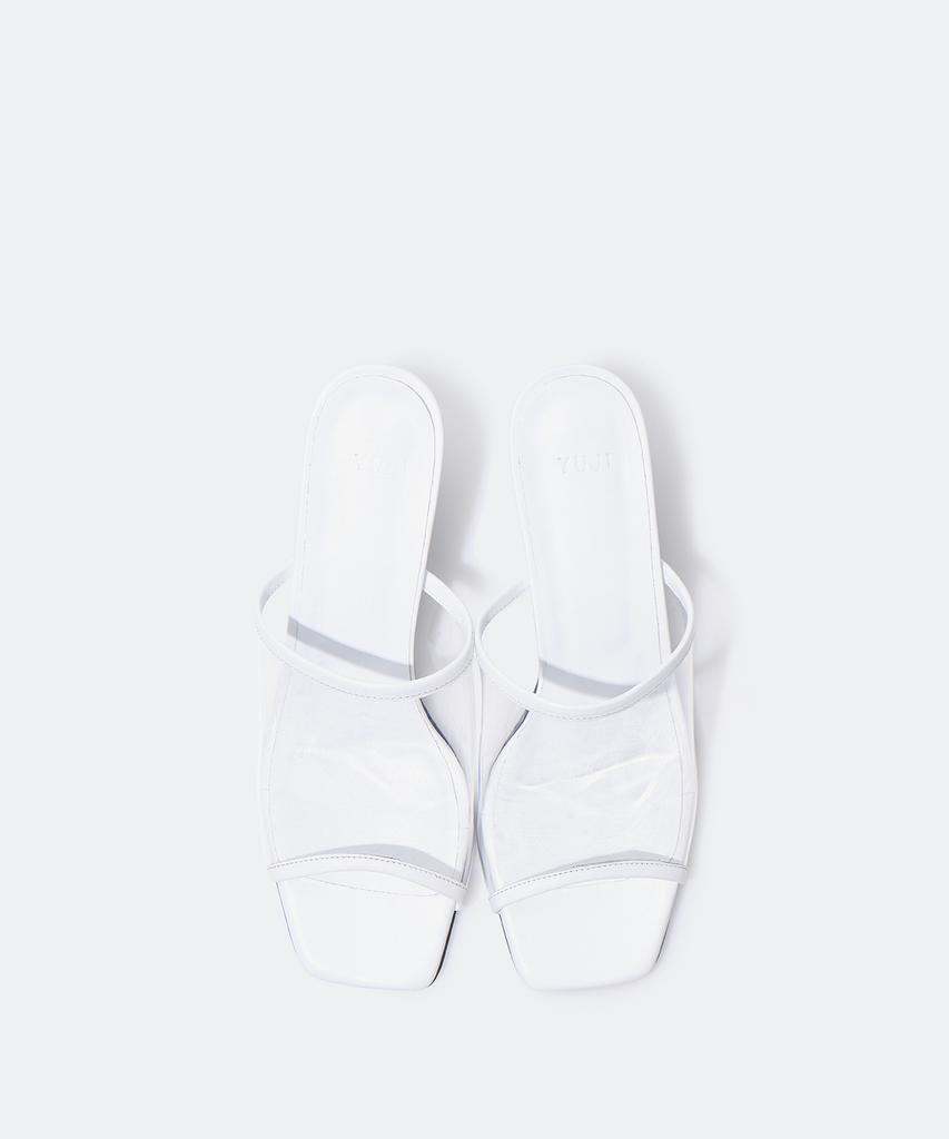 Yuji Clear Mule White