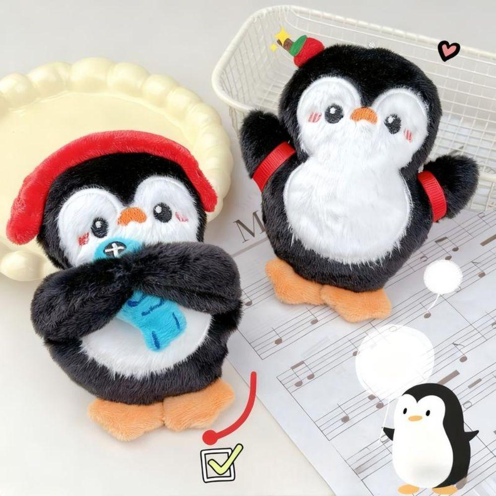 Cute Soft Plush Squeaking Penguin Keychain Cartoon Penguin Doll Stuffed Doll Pendant Penguin Plush Toy Pendant Kid Gifts