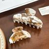 Sophisticated Acetate Hair Claw Clips In Vintage Milk Coffee Color For Chic Women's Hair Accessories