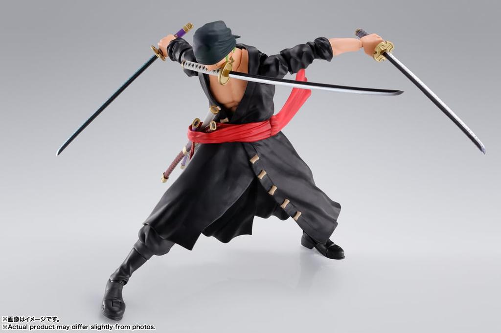 TAMASHII NATIONS ONE PIECE Roronoa Zoro Onigashima Invasion 150mm ABS PVC Painted Movable Figure S.H.Figuarts - - Approx. &