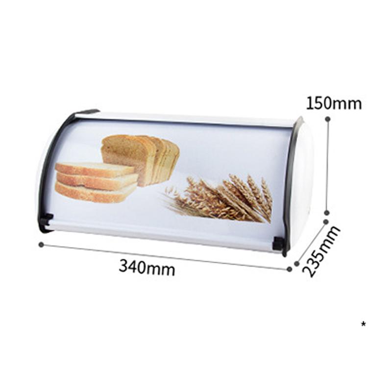 Хлебница в скандинавском стиле с крышкой-роллом, ящик для хранения продуктов, металлический держатель для хлеба, контейнер для выпечки, кухонный органайзер для хранения дома