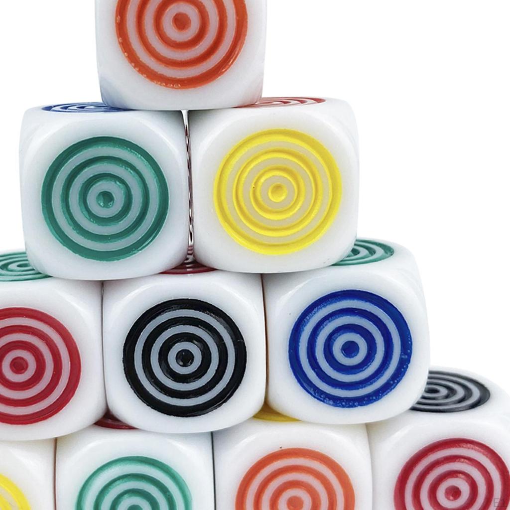 100 Pieces Colorful Game Dice Set Memory Teaching Toy Board for Gifts Housewarming Living