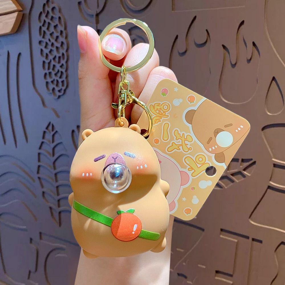 Мультяшный капибара брелок кавайный рюкзак вешалка милое украшение для автомобиля