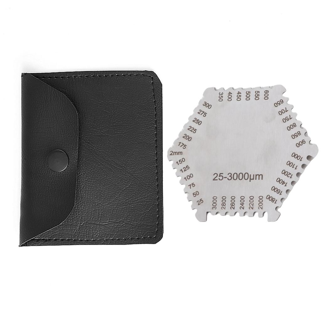 High Accurate Stainless Steel Wet Film Comb 25 3000um Thickness Gauge