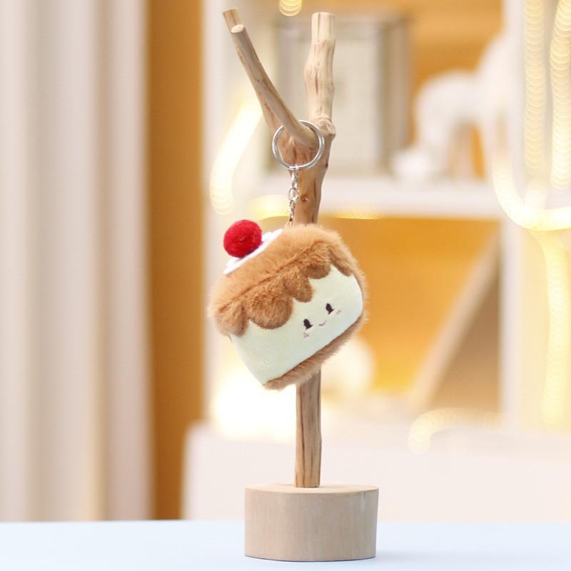 Chicken Burger Fries Leg Cake Keychain Backpack Pendant Decorated Doll Plush