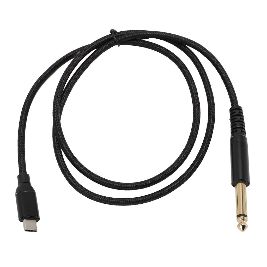 Кабель USB C - TS, Plug and Play, USB C - 6,35 мм 1/4 дюйма, звуковой кабель TS для электрогитары, бас-гитары