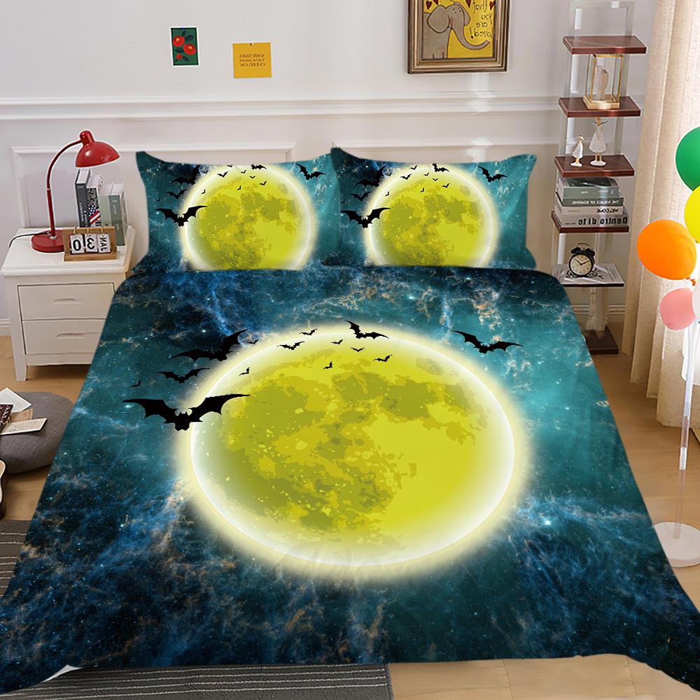 Halloween Home Bedding Down Duvet Cover Set Bedroom Duvet Cover Pillowcase Single/double Bed Full Size Home Decoration Bedding