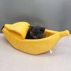 Cats Comfortable Plush Puppy Bed Banana Cat Bed House Funny Cute Cozy Convenient cat bed Warm Durable Pet Supplies
