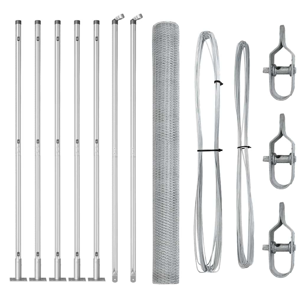 Welded Wire Fence with Concrete Foundation 10 x 1.4 m (W x H)