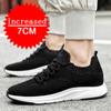 Man Mesh Sports Breathable Casual Shoes Invisible Inner Height-increasing Shoes Shoes Soft-soled Running Shoes Increasing Shoes