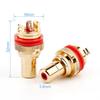 Аудиофильский RCA Jack Plug Медный Родий/Золото Покрытый CMC RCA Розетка для Терминалов Динамиков Аудио Проводные Соединители Панельная RCA Мама