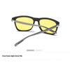 aoron Men's and Women's Polarized Sunglasses Aluminum Magnesium Glasses Legs Sunglasses Box Driving Sunglasses Night Vision