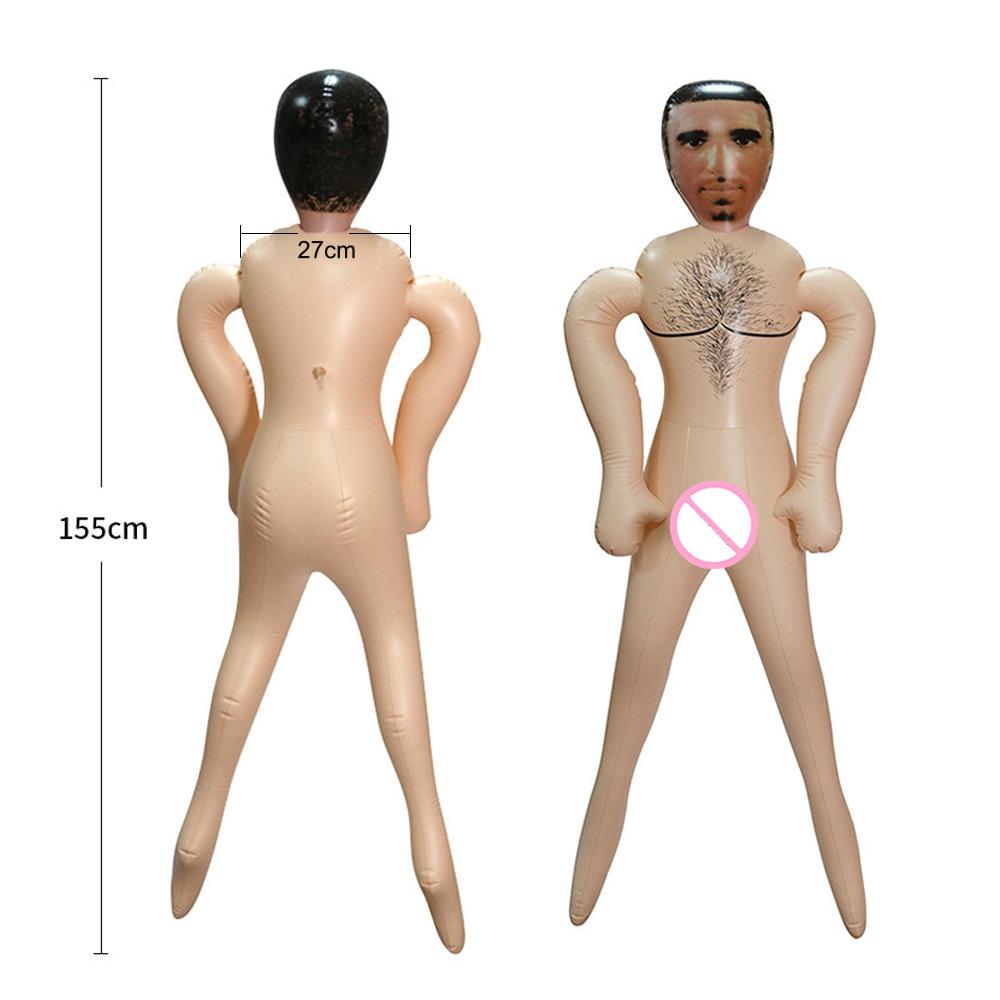 Надувная секс-кукла с фаллоимитатором, женский мастурбатор, кукла любви, оральный минет, мальчик, друг, муж, забавный подарок для женщин, секс-игрушки для геев