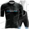 Guatemalteca National Team 2025 Cycling Jersey Men's Set Summer Cycling Clothing Road Bike Shirt Suit MTB Bicycle Bib Shorts