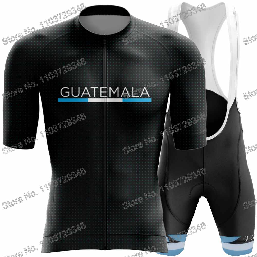 Guatemalteca National Team 2025 Cycling Jersey Men's Set Summer Cycling Clothing Road Bike Shirt Suit MTB Bicycle Bib Shorts