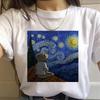90s Vintage Tshirt Fashion Top Tees Female Vincent Van Gogh Harajuku Aesthetic T Shirts Women Oil Painting Ullzang Funny T-shirt