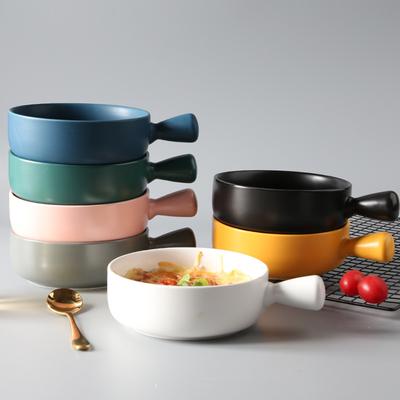 Миска для риса Nordic Wind с ременной ручкой, выпечка, паста, простая домашняя посуда, суп, салат, кухонные принадлежности