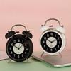 Metal Alarm Clock Student Dormitory Wake Up and Call Alarm Clock Fluorescent Mute Clock Living Room Ornament