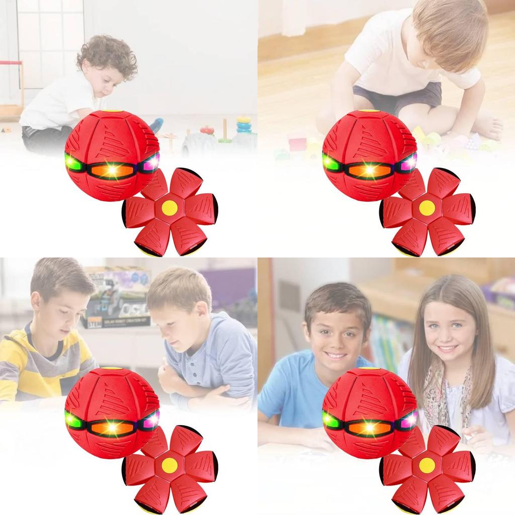 Vibrant Light Up Flying Disc Ball With Stretchy Design For Kids Play And Exercise