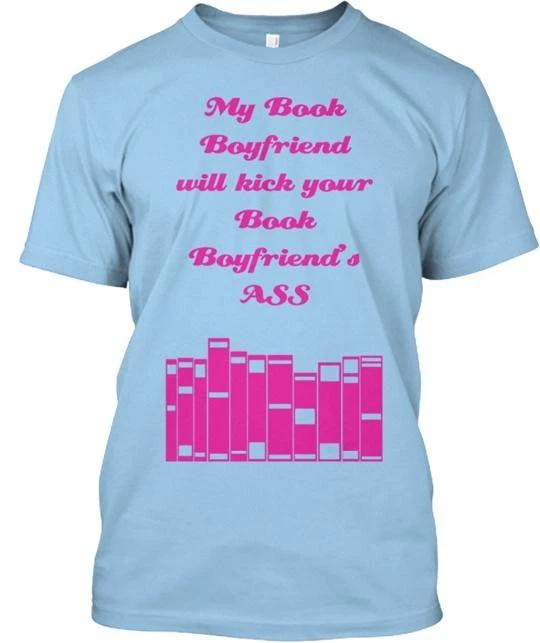 Мой книжный бойфренд лучше Футболка TTshirt Сделано в США Размер от S до 5XL