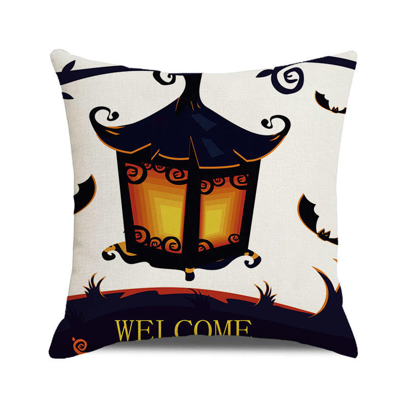 Хэллоуин Летучая мышь Ворона Тыква с принтом Чехлы для подушек для дома Гостиная Украшение дивана Пледы Наволочки