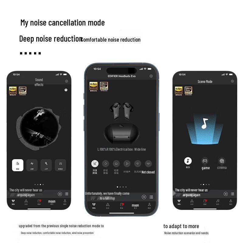 Edifier NeoBuds Evo True Wireless Noise-Cancelling Earbuds