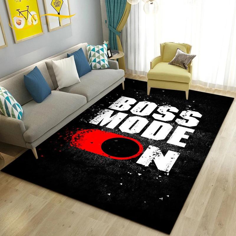 Cartoon Gamer Game Controller Carpet For Living Room Non Slip Parlour Sofa Large Area Rug Bedroom Kid Play Room Floor Mat