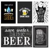 SAVE WATER DRINK BEER Tin Sign Vintage Metal Poster Decorative BAR Metal Plate Plaques Wall Sticker Iron Painting