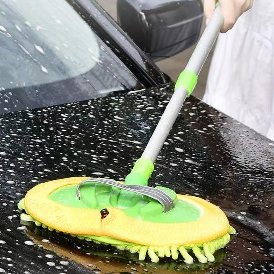 Щетка для мойки автомобиля 2-в-1, швабра для мойки автомобиля с комплектом с длинной ручкой, трехсекционная швабра для мойки автомобиля с длинной ручкой, набор щеток для чистки без царапин