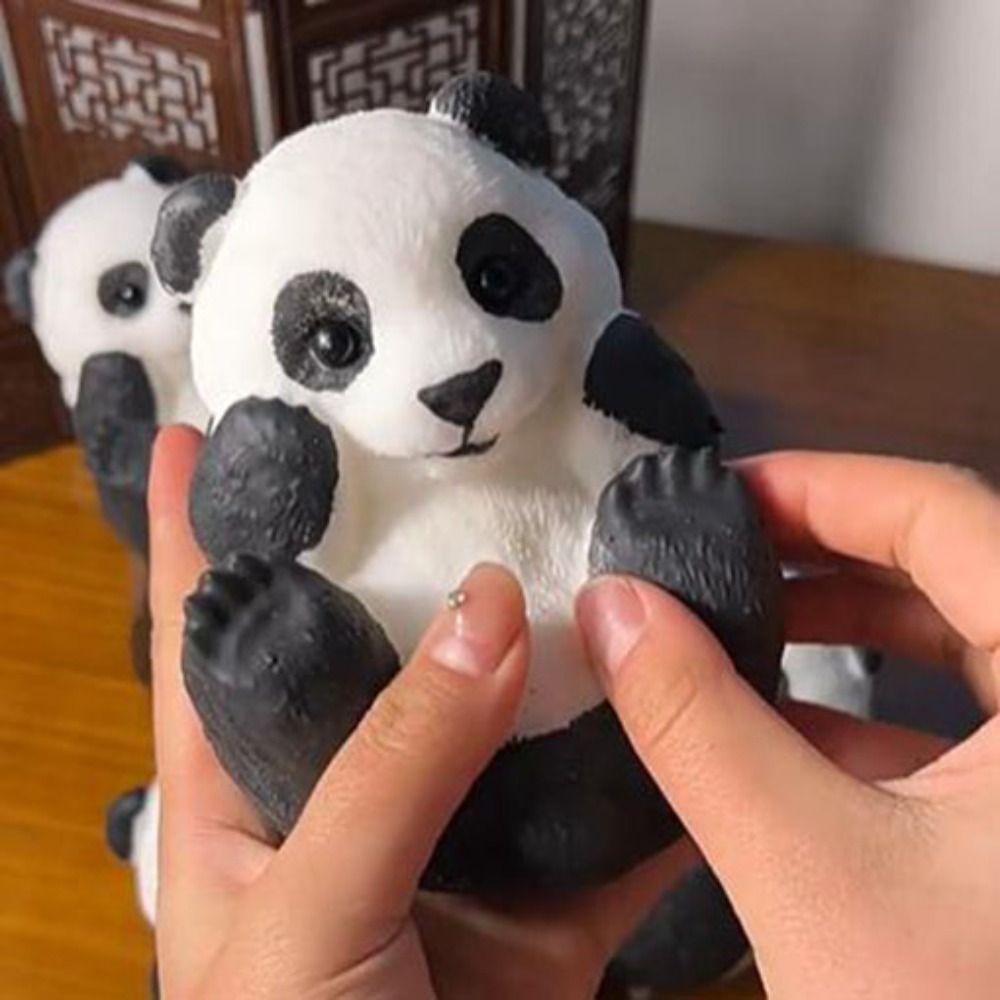 Slow Rebound Big Panda Squeeze Toy Cartoon Panda Fidget Toy Simulation Panda Squeeze Toys  for Kids